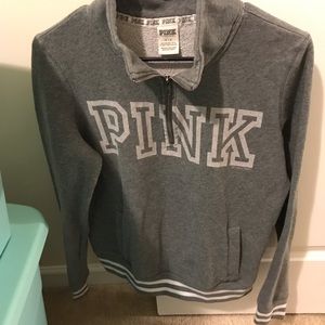 Pink - 1/4 zip Pull over